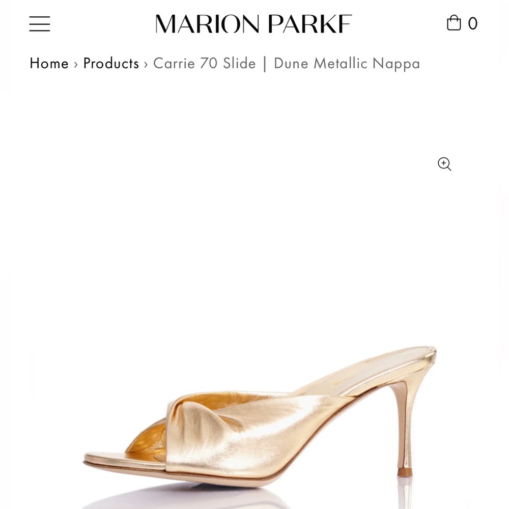 Beautiful Marion Parke Gold Heels NWT